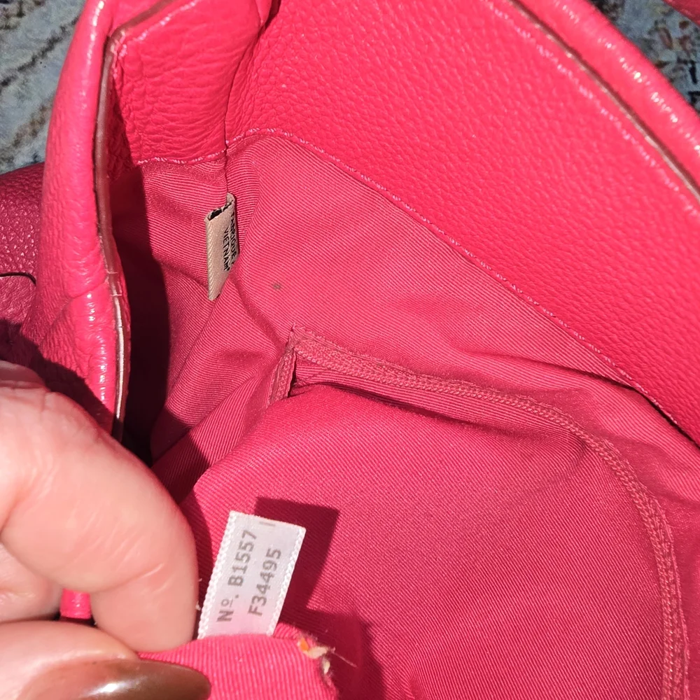 Coach B1557 Madison Phoebe Pebbled Leather Tote Bag - Picture 8 of 13